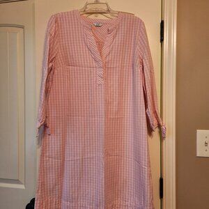CROWN & IVY PINK PLAID DRESS